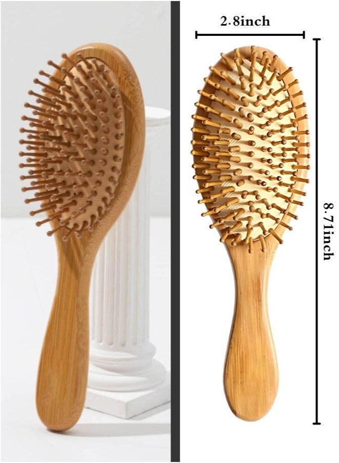 GlamKit Hair Comb Wooden Hair Comb, Natural Bamboo Hair Brush Detangling Brush Massage - Image 4