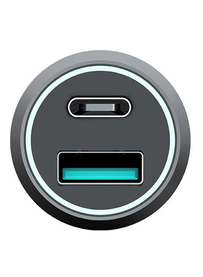 NIBEMINENT Aluminum Shell Ultra Fast Charging USB + Power Delivery Car Charger  - Image 2