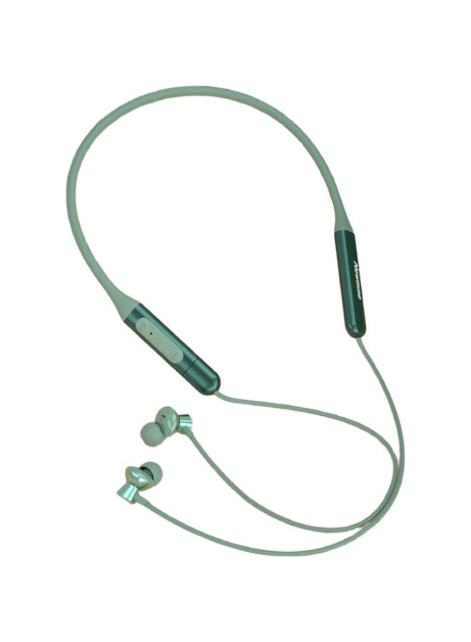 Newmine C50 Magnetic In-Ear Neckband Wireless Sports Bluetooth Headphones With Mic For Calls, Music, Green - Image 3