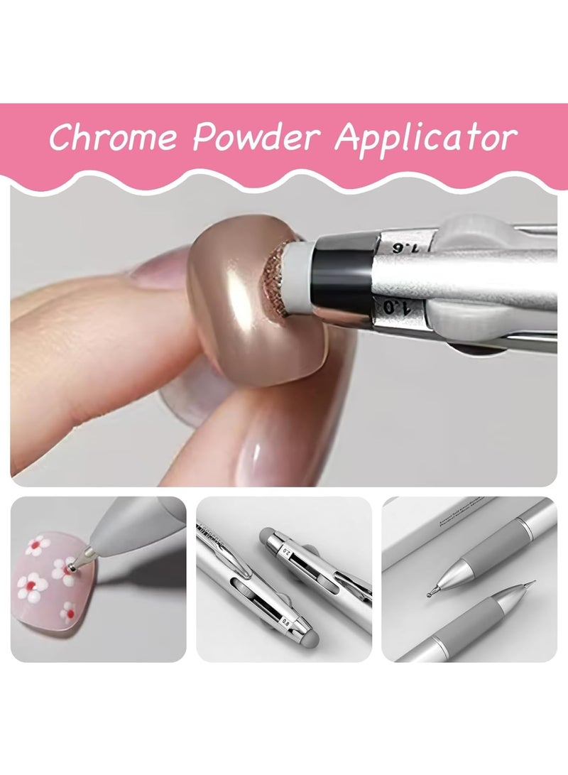 SYOSI طقم أقلام تزيين الأظافر 5 في 1 - أدوات تزيين بتصميم قلم حبر احترافي لتزيين الأظافر، مانكير DIY وصالونات التجميل، طقم نصائح تزيين الأظافر بدقة، سهل الاستخدام ومتعدد الاستخدامات، 2 قطعة (حجم واحد) - Image 2