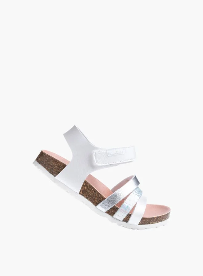 Pablosky Girls Strap Sandals With Hook And Loop Closure