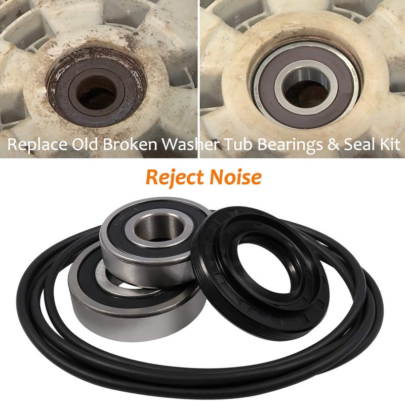 Bonbo Front Load Washer Tub Bearings & Seal Kit for LG & Kenmore etc Replace 4036ER2004A 4280FR4048L 4280FR4048E 4036ER4001B Rotate Quiet Deep Groove Ball Bearings  - Image 2