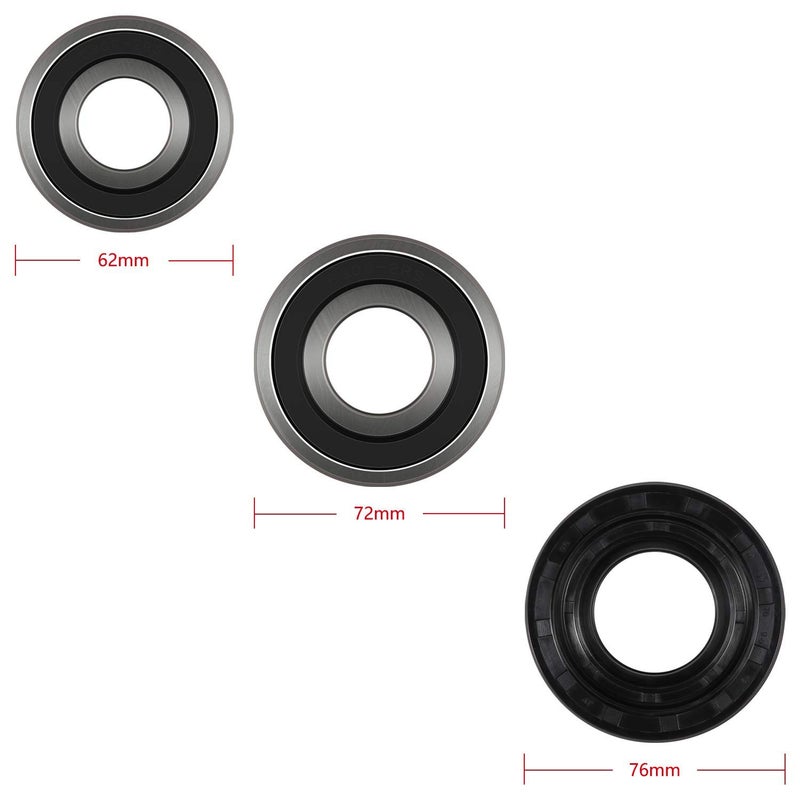 Bonbo Front Load Washer Tub Bearings & Seal Kit for LG & Kenmore etc Replace 4036ER2004A 4280FR4048L 4280FR4048E 4036ER4001B Rotate Quiet Deep Groove Ball Bearings  - Image 4