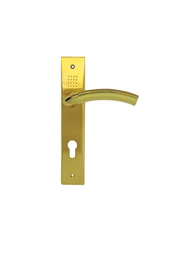روبستلاين - Robustline- مجموعة قفل الباب (lockbody) مجموعة كاملة مع مقبض وقفل ذهبي اللون ذهبي 25 X 5 X 3cm - Image 1