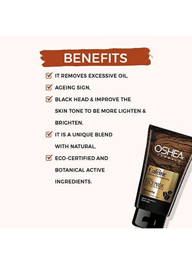 OSHEA - Herbals Cafeine Pro Coffee Face Mask For Hydrating & Nourising Dry Skin I Rejuvenating I Enriched With Coffee And Seed Oil 120Gm - Image 1