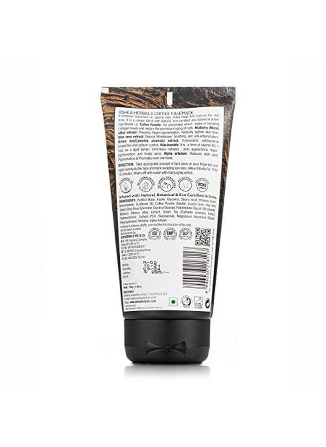 OSHEA - Herbals Cafeine Pro Coffee Face Mask For Hydrating & Nourising Dry Skin I Rejuvenating I Enriched With Coffee And Seed Oil 120Gm - Image 1
