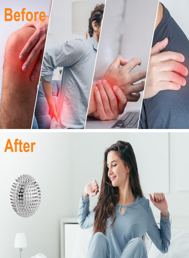 آيسيلي كرتان للتدليك مزودتان بإبر، أداة تدليك نشطة بتقنية الضغط الإبري، أداة تدليك صلبة مدببة لليدين والقدمين - Image 5