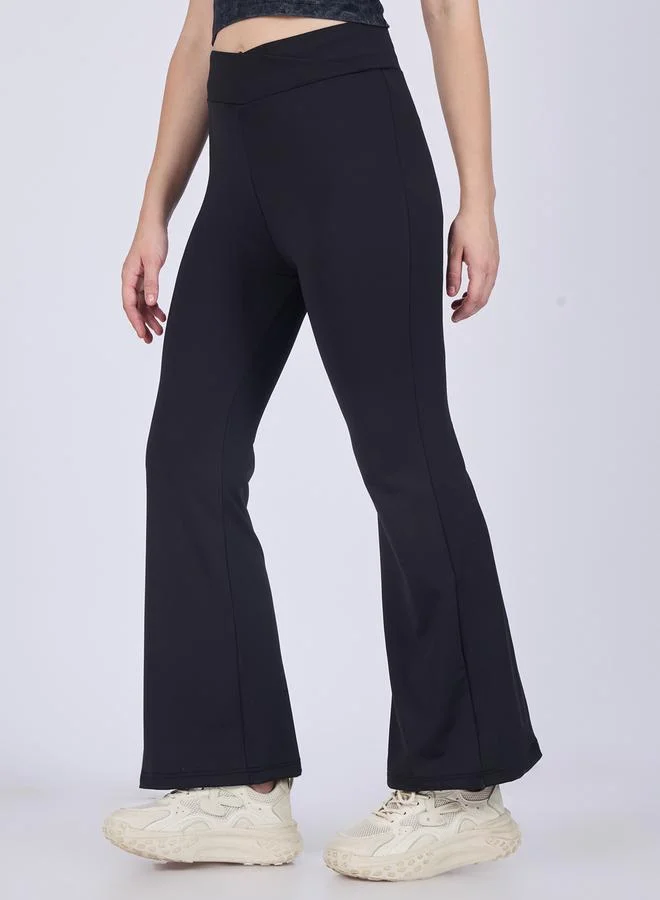 أوجيدر ليقنز واسع بخصر بنمط كروس