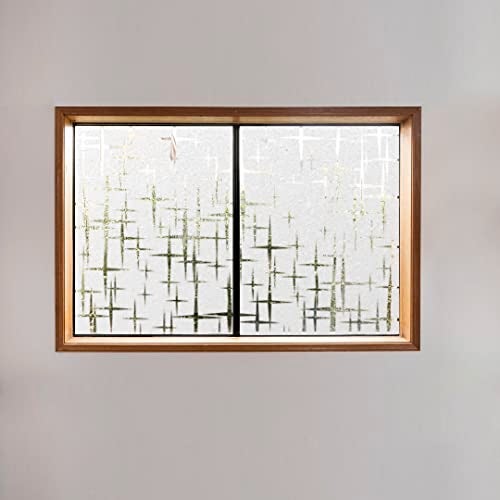 Asian Paints EzyCR8Window Frosted Glass Film Line Movement Design,Multisurface Self Adhesive Privacy Glass Film for Windows,Glass Door,Bathroom,Office,40 * 200 cm - Image 2