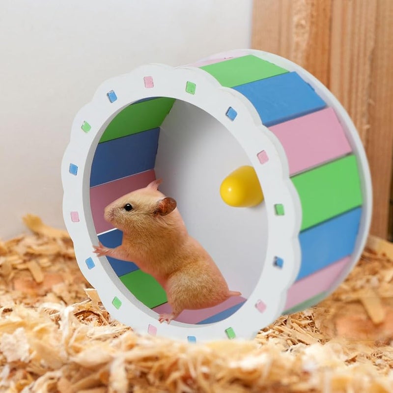 Silent Hamster Running Wheel Eco Friendly Exercise Toy Smooth Rotation Quiet Pet Plaything - Image 4