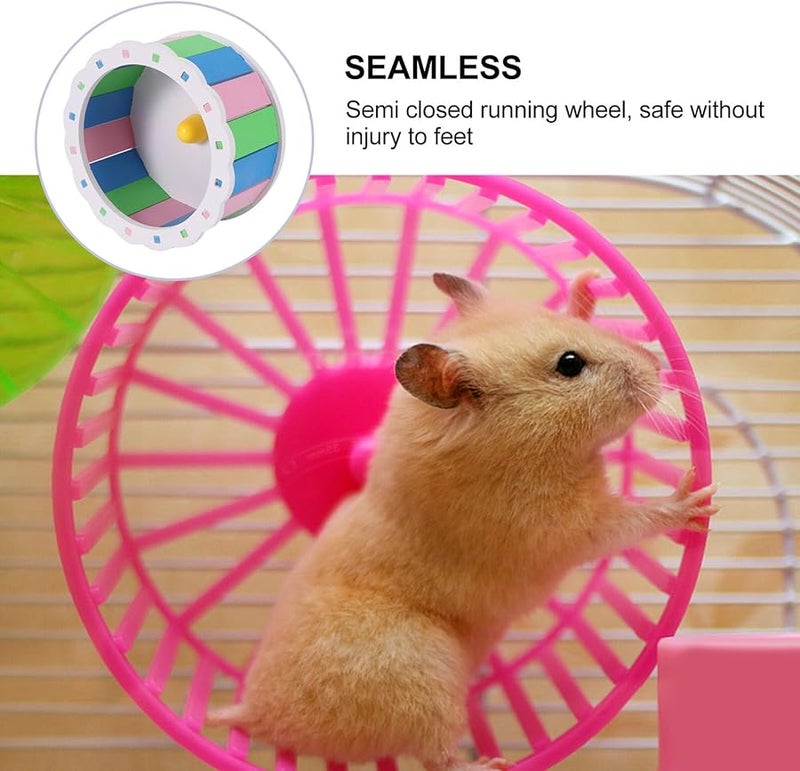 Silent Hamster Running Wheel Eco Friendly Exercise Toy Smooth Rotation Quiet Pet Plaything - Image 3