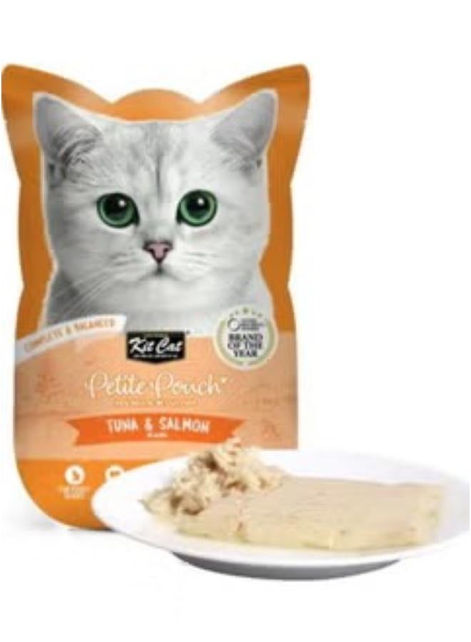 كيت كات طعام قطط رطب بنكهة التونا و السالمون للقطط البالغة 6 أكياس بوزن 70 جرام - Image 2