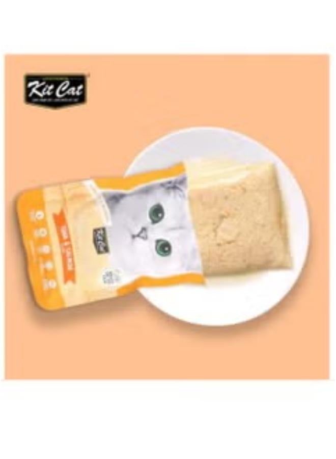 كيت كات طعام قطط رطب بنكهة التونا و السالمون للقطط البالغة 6 أكياس بوزن 70 جرام - Image 3