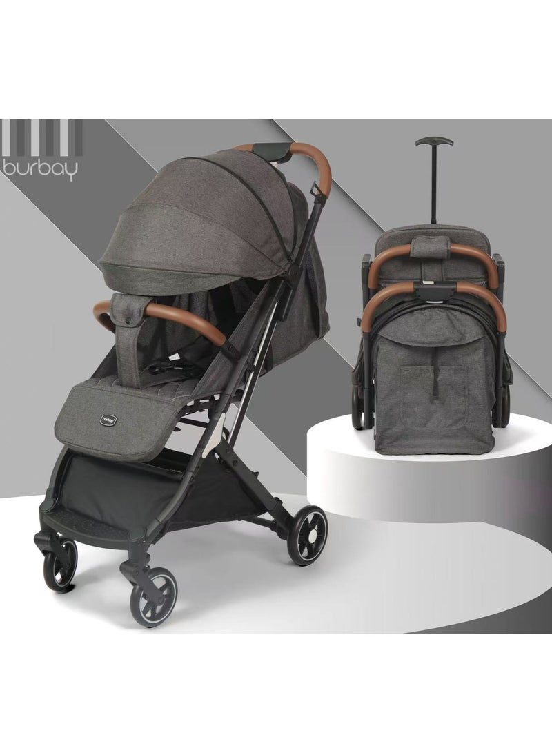 بورباي عربة أطفال بورباي الطي السريع – خفيفة الوزن، قابلة للطي خلال ثانية، مناسبة للطيران - Image 2