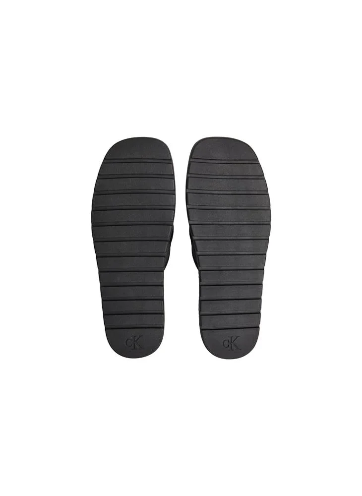 CALVIN KLEIN  Square Molded X-Cross Webbed Straps Sandals for Men | Best Price UAE