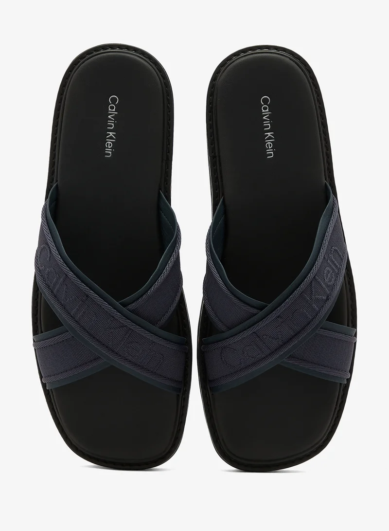 Calvin Klein  Luxor - Logo Lightweight Lug Sandals for Men | Best Price UAE