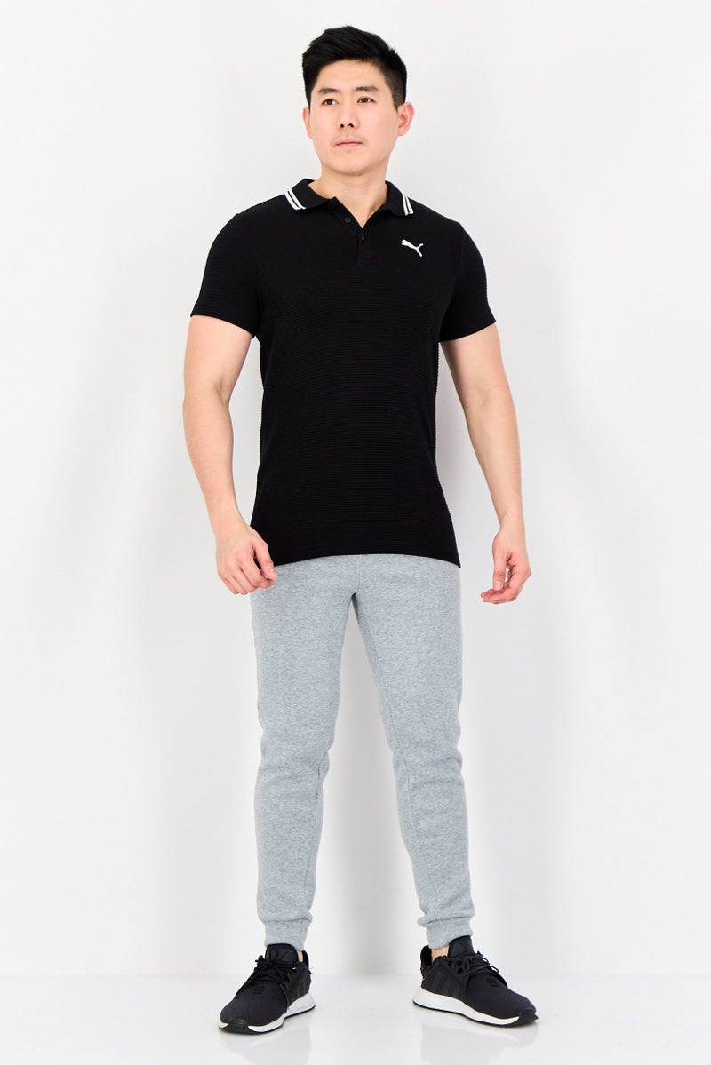 PUMA Men Sportswear Fit Short Sleeve Outdoor Polo Shirt, Black - Image 3