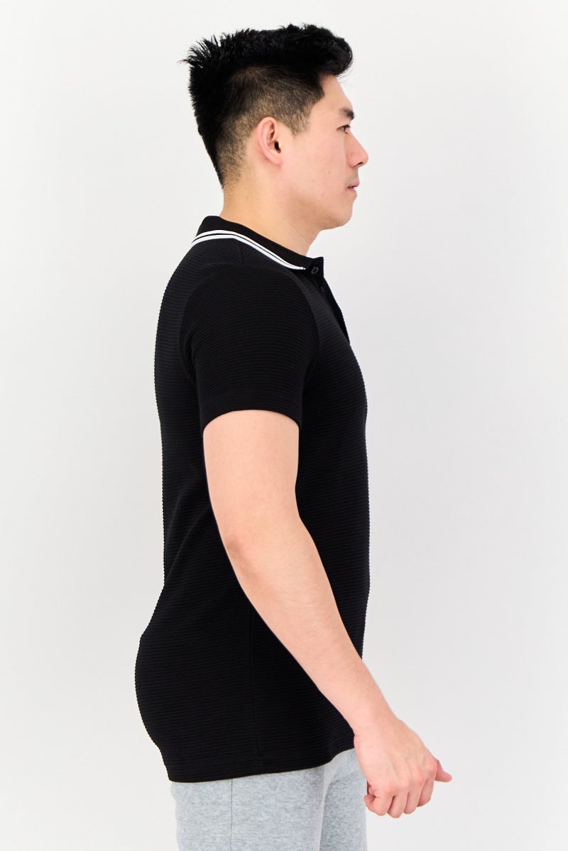 PUMA Men Sportswear Fit Short Sleeve Outdoor Polo Shirt, Black - Image 2