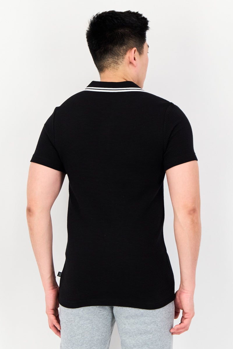 PUMA Men Sportswear Fit Short Sleeve Outdoor Polo Shirt, Black - Image 4