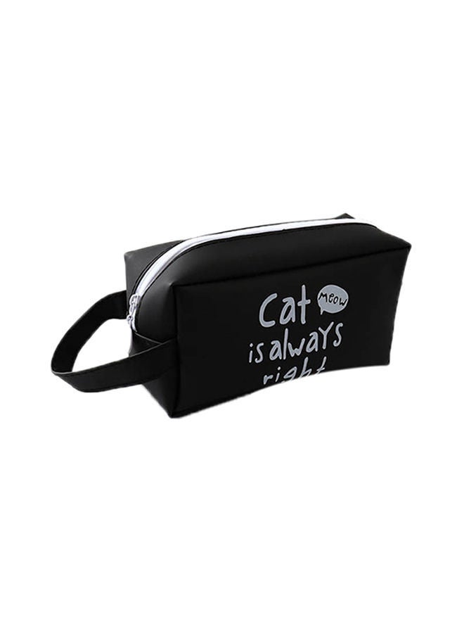 NIBEMINENT Cat Large Capacity Pen Bag Black