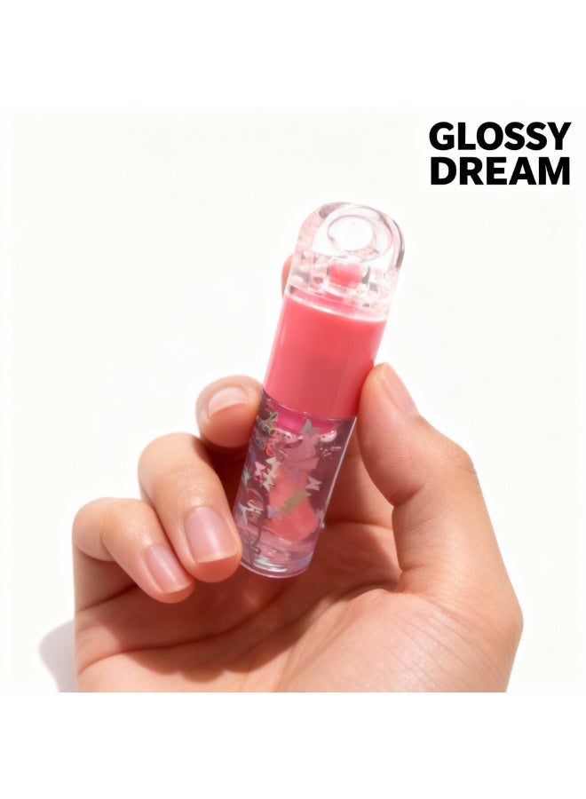 لاكي ملمع الشفاه الوردي مع تعليقة الدبدوب - Image 5