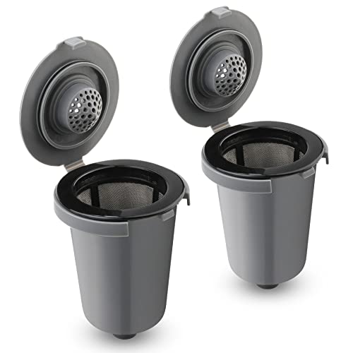 FIRJOY Reusable Filter Cup for Cuisinart, Gray (2 Pack) - Image 1
