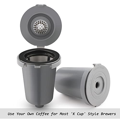 FIRJOY Reusable Filter Cup for Cuisinart, Gray (2 Pack) - Image 4