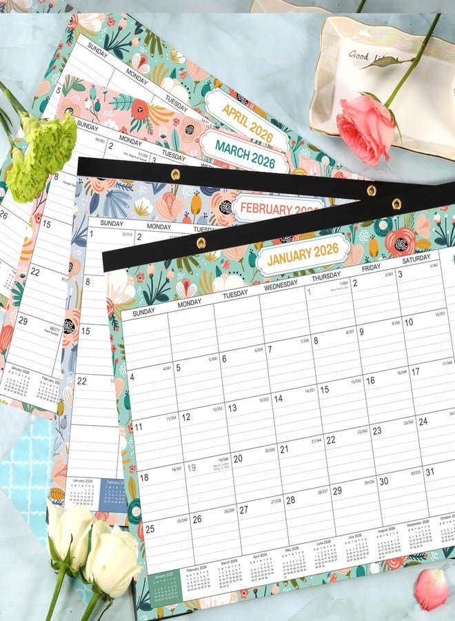 Coboll 2026 Desk Calendar - 2026 Calendar from Jan. 2026 - Dec. 2026, 12 Monthly Desk Calendar 2026 Large 12" x 17", Ruled Block, To-do List & Note - Image 2