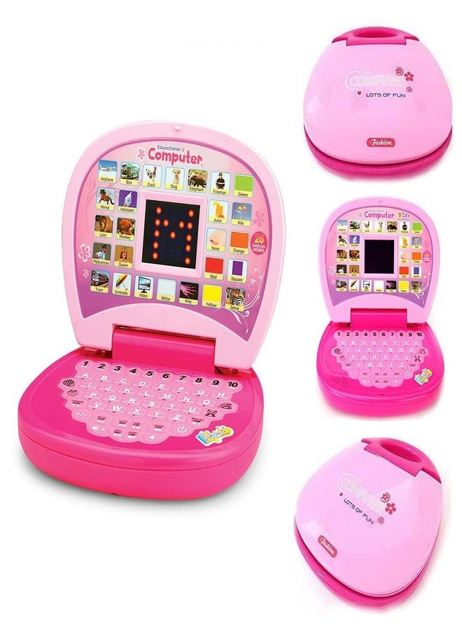 Plutofit Educational Learning Laptop Toy with LED Display, Music Effect Learning Alphabet and Numbers Mini Laptop Toy Computer for Kids - Image 3