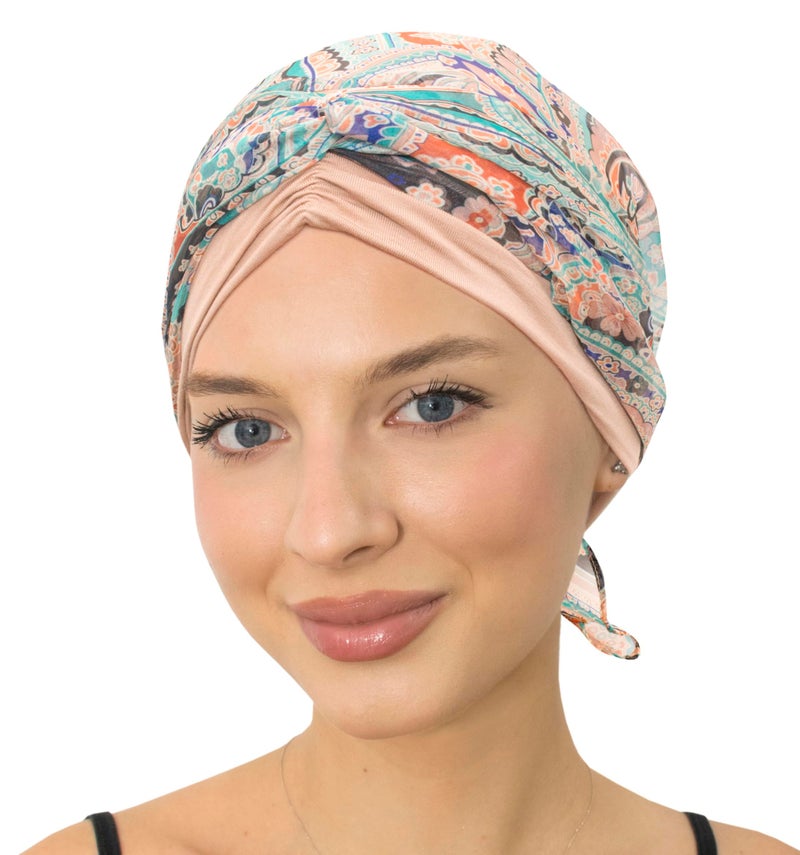 CAPLORD Chemo Headwrap for Women Turban Headwear for Cancer Patients Skull Cap Hair Loss Cover Lightweight Head Covering Hat - Image 5