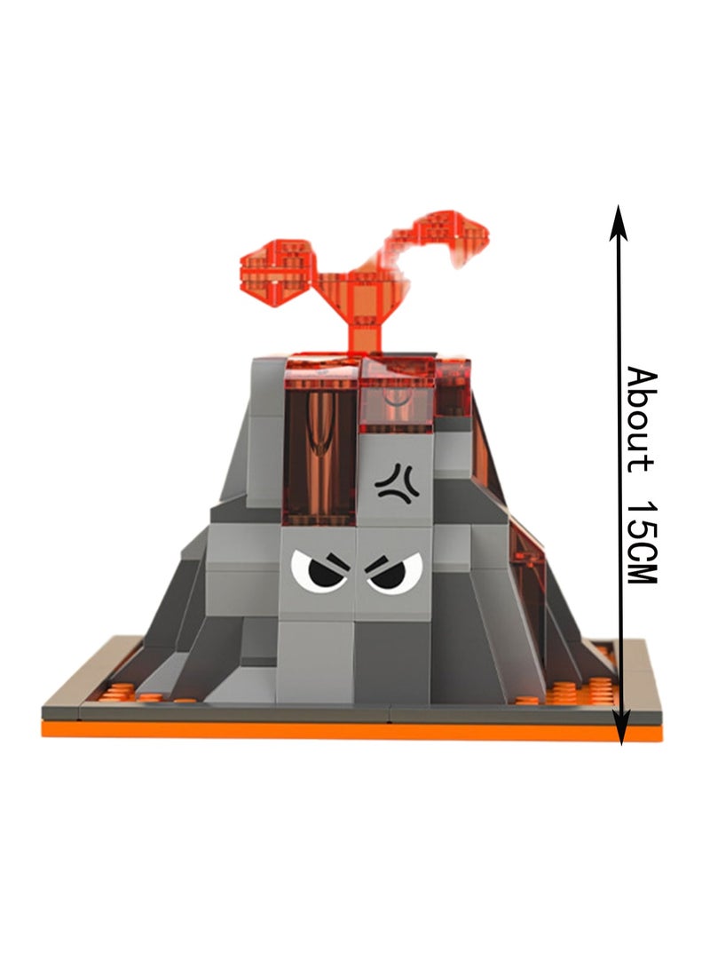 Grumpy Little Volcano Piggy Bank, Desktop Dinosaur Ornaments Building Blocks Toys, Children'S Educational Assembly Model Gifts - Image 3