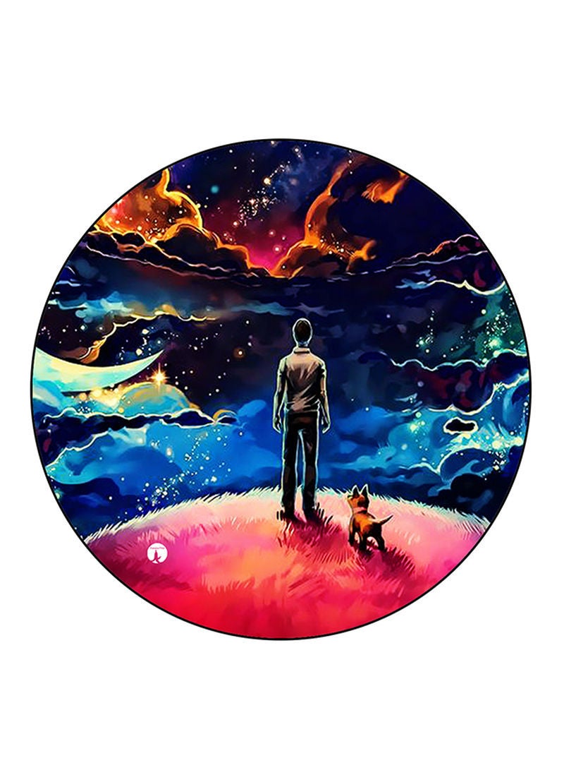 RKN Man Printed Mouse Pad  Multicolour