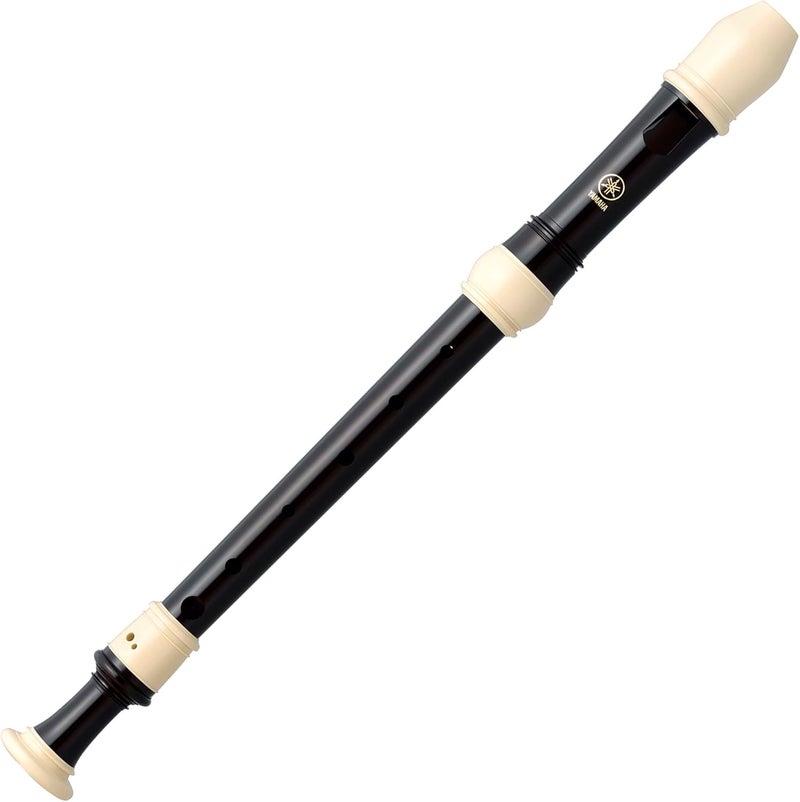 Yamaha YRA-302B Alto Recorder, Key of F, Smooth Brown Finish - Image 1