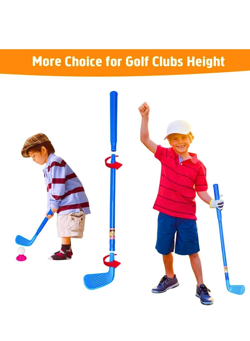 MAGIC VAULT Kids Golf Set, Toddler Golf Set, Plastic Golf Cart with Wheels Balls, 4 Balls & 2 Practice Holes 4 Colorful Golf Sticks Great Golfer Sports Toy Kit for Boys & Girls Indoor Outdoor Toys  - Image 5