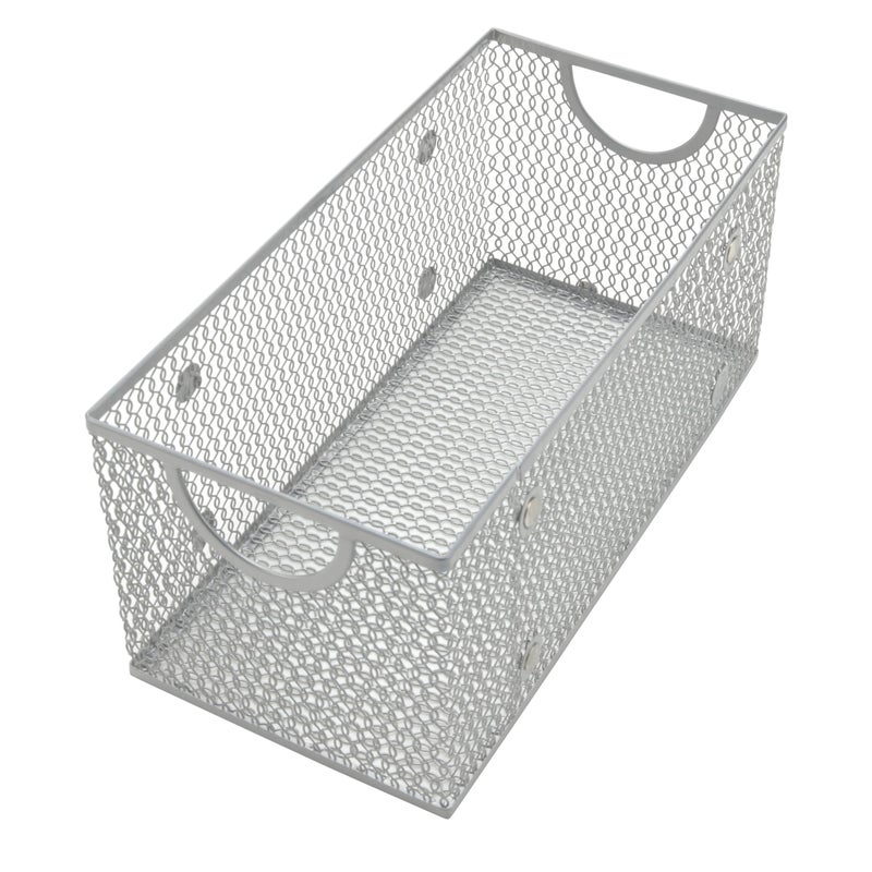 واي بي أم هوم YBM Home Mesh Meesh Wire Storage Storage for Shelves Pantry Presentation and Kitchen - حامل سلة سلك الفولاذ متعدد الأغراض لتنظيم مستلزمات المنازل المنزلية ومستلزمات الغسيل - Image 5