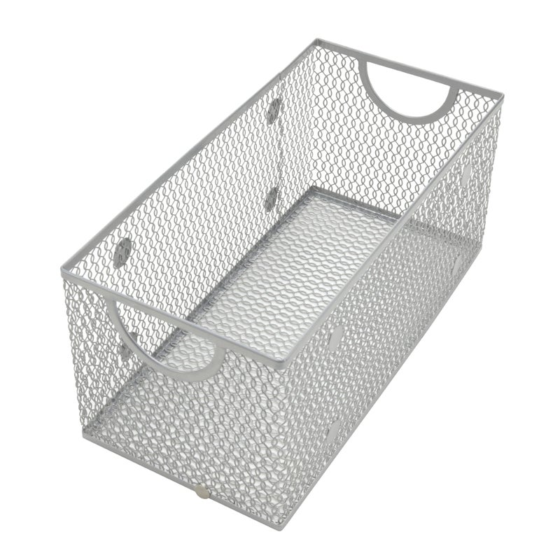 واي بي أم هوم YBM Home Mesh Meesh Wire Storage Storage for Shelves Pantry Presentation and Kitchen - حامل سلة سلك الفولاذ متعدد الأغراض لتنظيم مستلزمات المنازل المنزلية ومستلزمات الغسيل - Image 4