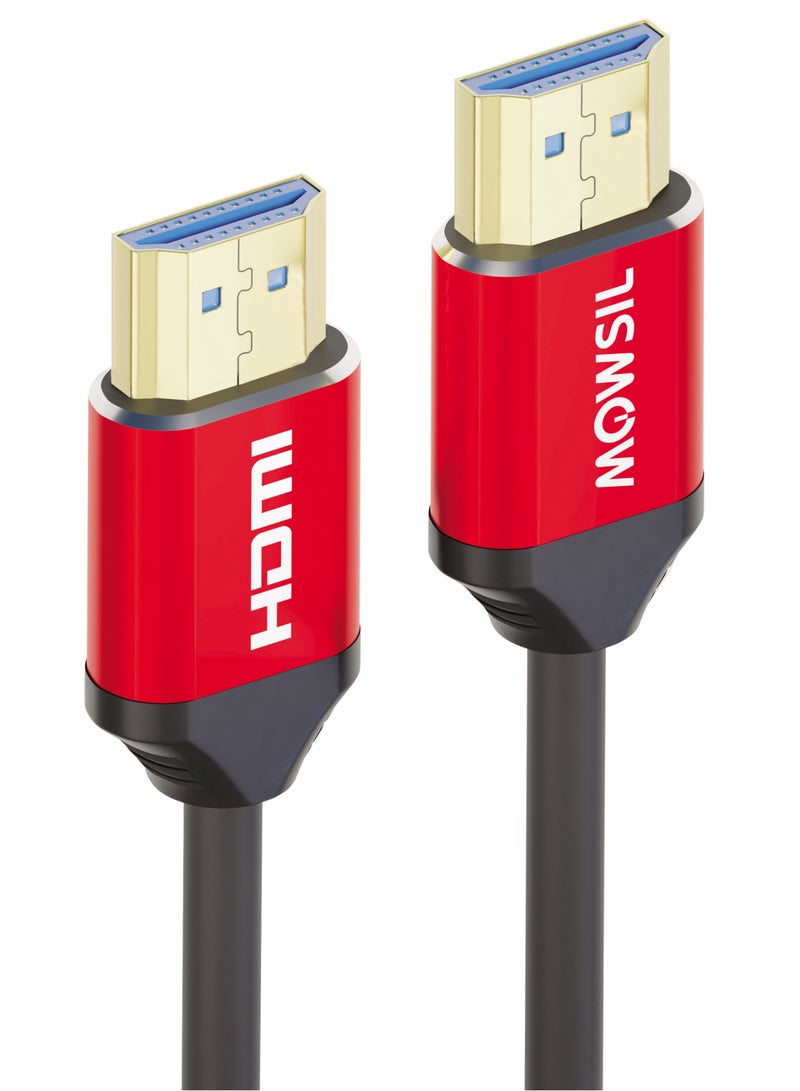 MOWSIL HDMI Cable 18Gbps High-Speed 4K @30Hz 1.4 Cable 3Mtr, HDMI to HDMI Video Wire Braided Compatible with Set-top-box, PS-3/4, TV, Projector, Display, Laptop - Image 1