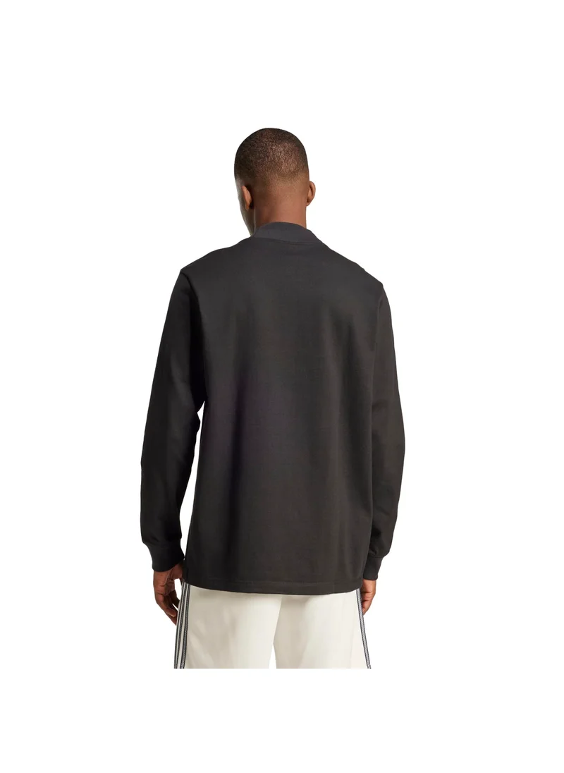 اديداس adidas LS MOCK NECK Q1 Black Originals Men T-SHIRTS