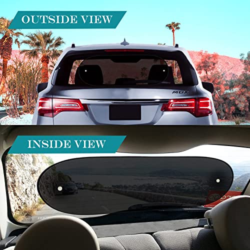IC ICLOVER Car Sun Shade, Folding Automotive Rear Window Shade, Universal Mesh Screen Back Window Sun Visor with Magnet Adsorption for Children Kids - Image 5