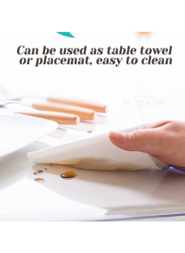 XiuWoo Home PVC Tablecloth Waterproof Transparent PVC Wipe Clean Tablecloth Desk Protector Cover Clear Table Cloth  - Image 5