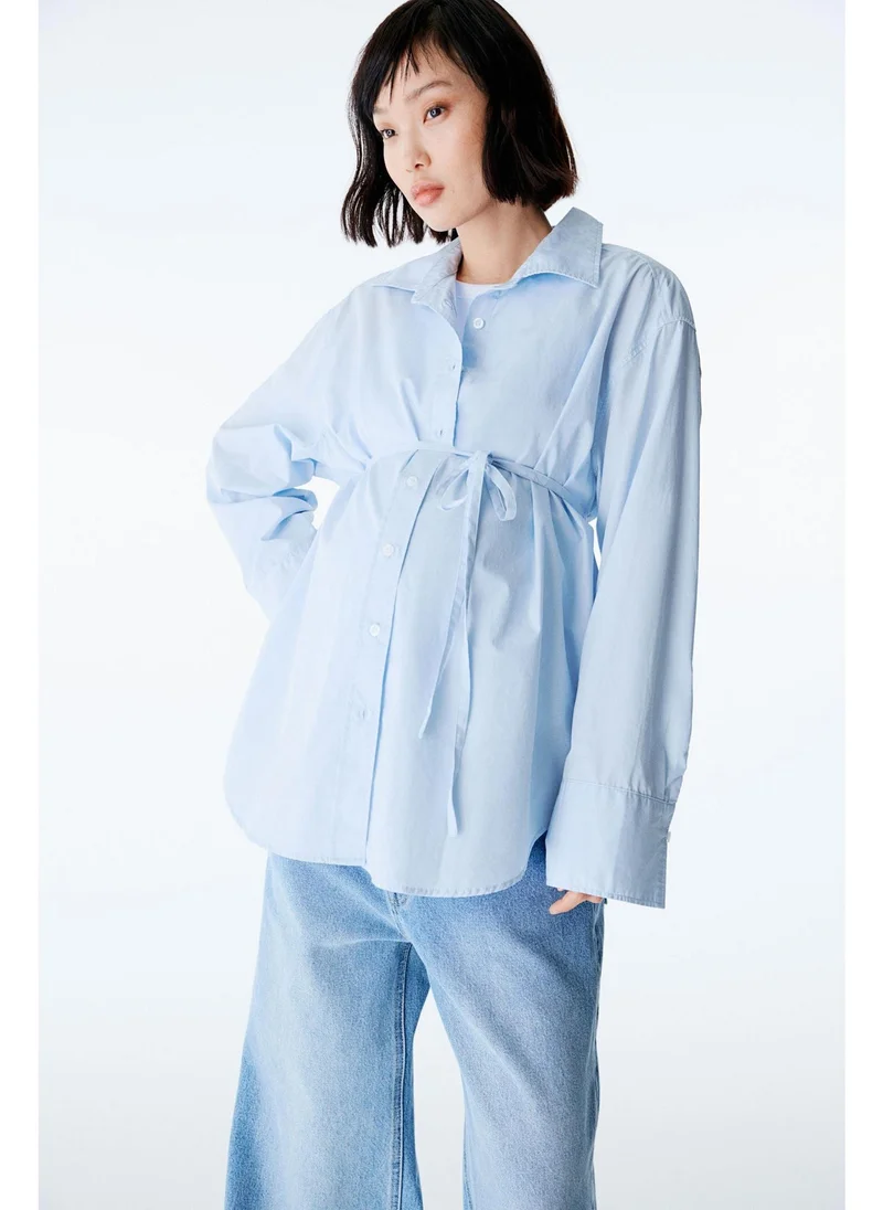 H&M MAMA Before & After Poplin shirt