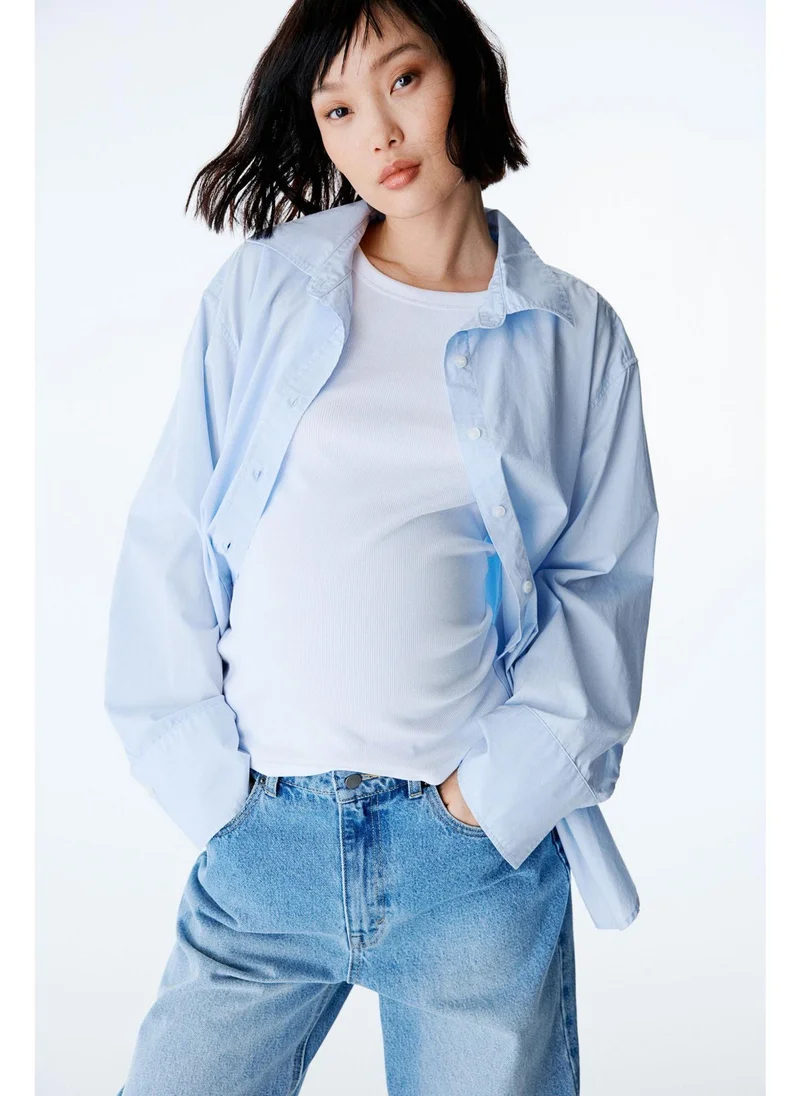 H&M MAMA Before & After Poplin shirt