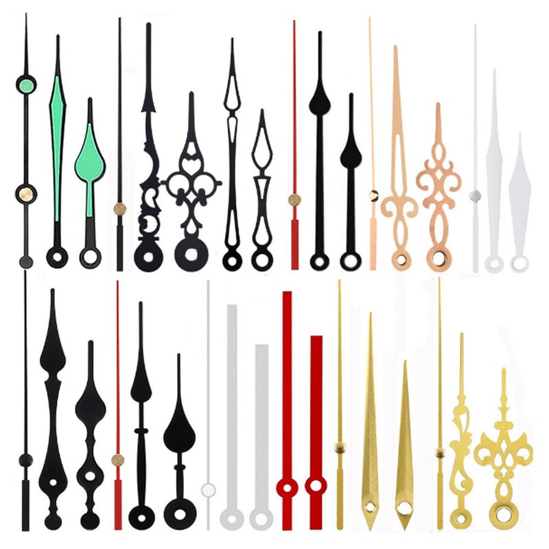 14 Styles Metal Clock Hands DIY Movement Repair 12 sets of needles 