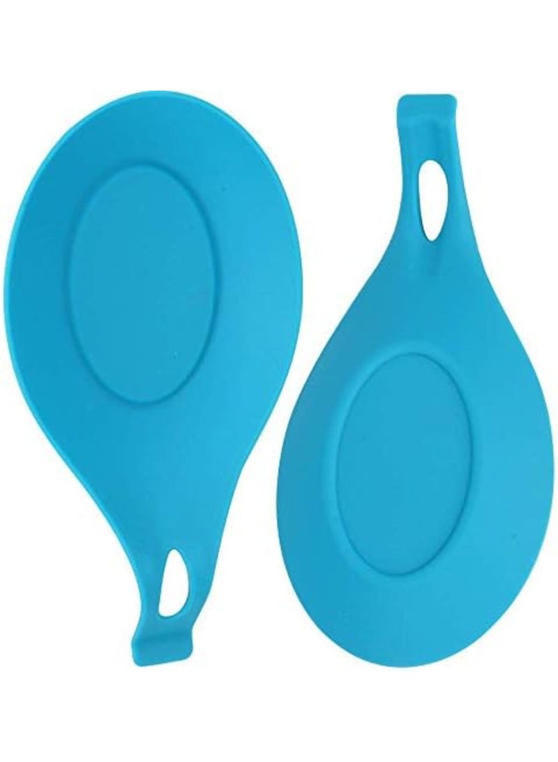 Luckam Kitchen Silicone Spoon Rest, Set of 4, Spoon Holder, Flexible, Ideal for Cooking, Ladle, Spatula, Utensil Rest - Image 5