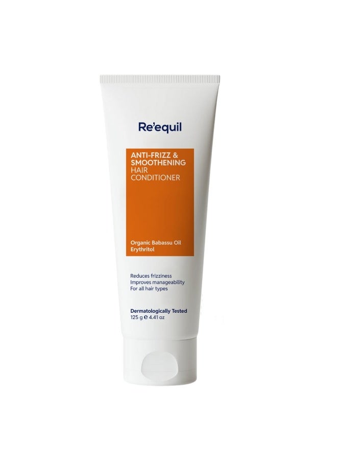 RE' EQUIL Re'equil Anti-Frizz & Smoothening Hair Conditioner with Babassu Oil | Detangles, smoothens & nourishes hair | For frizz-free, manageable hair | 125 g - Image 1