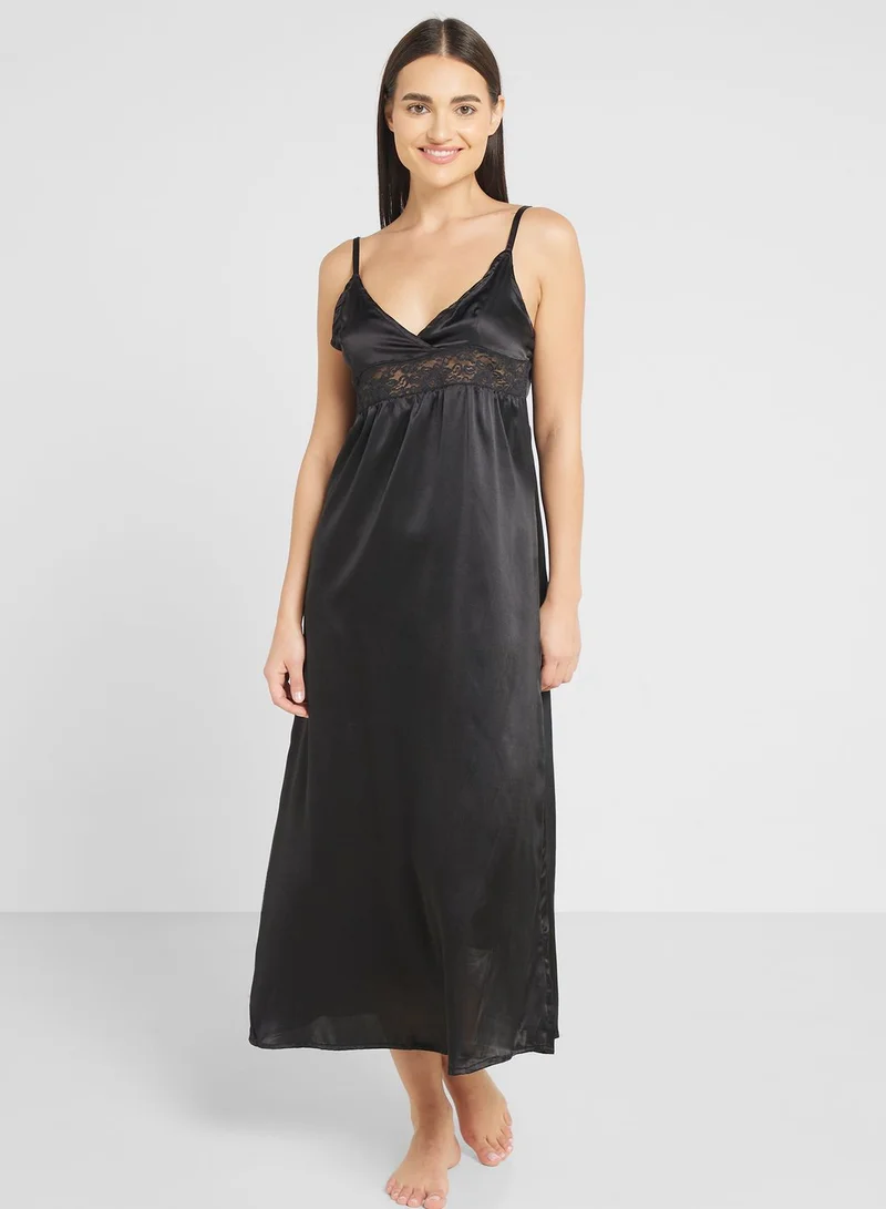 Khizana Night Slip Dress With Robe