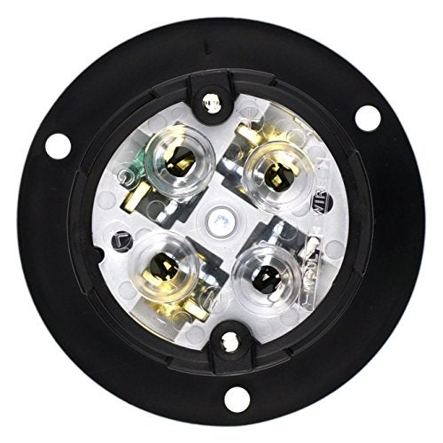 Cllena NEMA L14-30 Flanged Generator Power Inlet/Outlet Receptacle Socket with Cover 30 Amp 125/250V 7500W (Black) - Image 3
