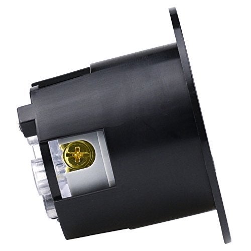Cllena NEMA L14-30 Flanged Generator Power Inlet/Outlet Receptacle Socket with Cover 30 Amp 125/250V 7500W (Black) - Image 4