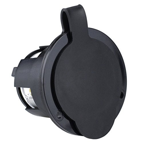 Cllena NEMA L14-30 Flanged Generator Power Inlet/Outlet Receptacle Socket with Cover 30 Amp 125/250V 7500W (Black) - Image 5