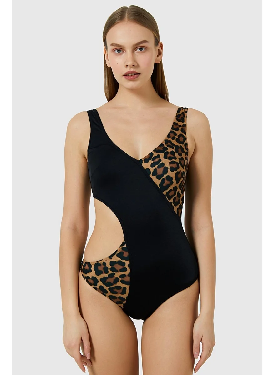 Ayyıldız Crescent Star 49624 Leopard Swimsuit